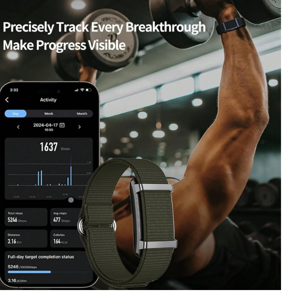 Pulsera inteligente SENBONO, rastreador de actividad para hombres y mujeres, banda de fitness,
