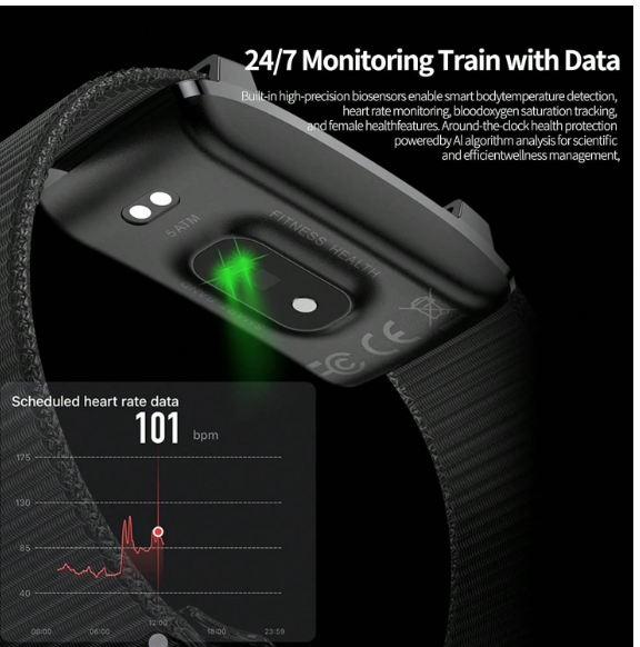 Pulsera inteligente SENBONO, rastreador de actividad para hombres y mujeres, banda de fitness,