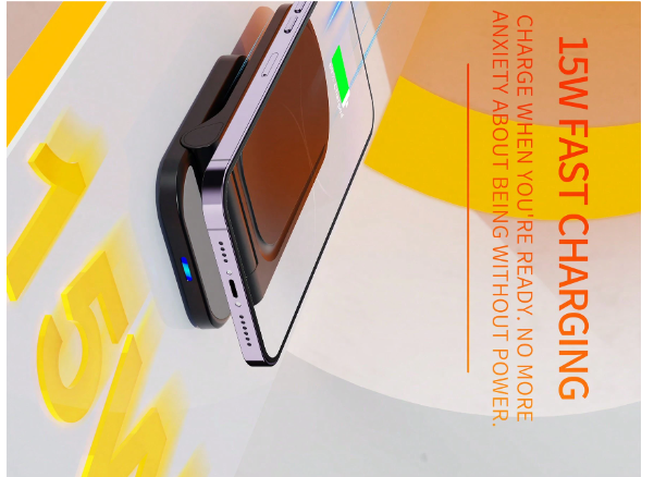 Cargador inalámbrico plegable de 15W, dos en uno,
