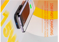 Cargador inalámbrico plegable de 15W, dos en uno,