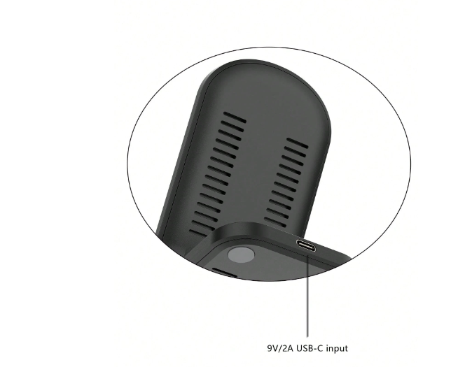 Cargador inalámbrico plegable de 15W, dos en uno,
