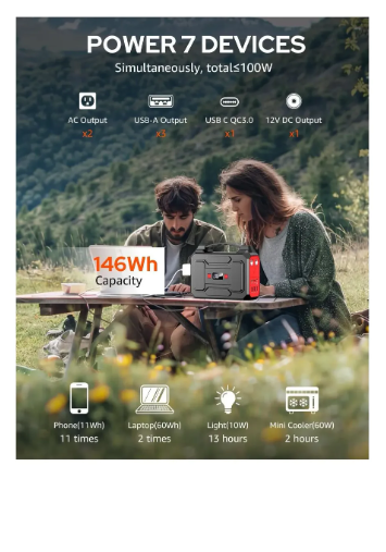 Estación De Energía Generador Solar Portátil Con Generador